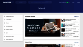 What School.careers360.com website looked like in 2021 (3 years ago)