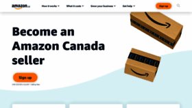 What Sell.amazon.ca website looked like in 2021 (3 years ago)