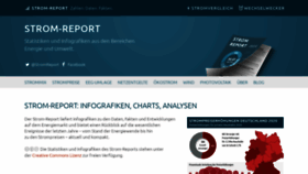 What Strom-report.de website looked like in 2021 (3 years ago)