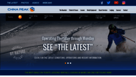 What Skichinapeak.com website looked like in 2021 (4 years ago)