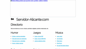 What Servidor-alicante.com website looked like in 2021 (3 years ago)