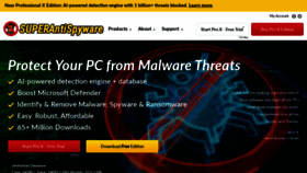 What Superantispyware.com website looked like in 2021 (3 years ago)