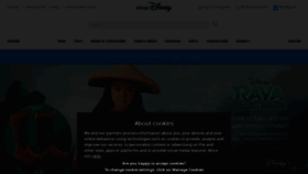 What Shopdisney.co.uk website looked like in 2021 (3 years ago)