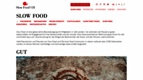 What Slowfood.ch website looked like in 2021 (3 years ago)