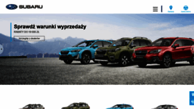 What Subaru.pl website looked like in 2021 (5 years ago)