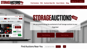 What Storageauctions.com website looked like in 2021 (3 years ago)