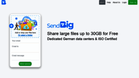 What Sendbig.com website looked like in 2021 (3 years ago)