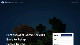 What Server.pro website looked like in 2021 (3 years ago)