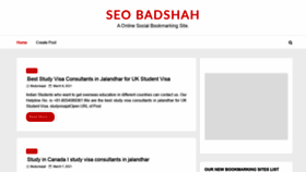What Seobadshah.com website looked like in 2021 (3 years ago)