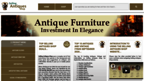What Sellingantiquesshop.co.uk website looked like in 2021 (3 years ago)