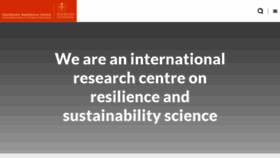 What Stockholmresilience.org website looked like in 2021 (4 years ago)
