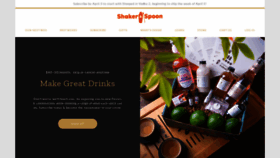What Shakerandspoon.com website looked like in 2021 (3 years ago)