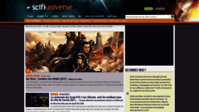 What Scifi-universe.com website looked like in 2021 (3 years ago)