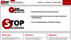What Stopaccidentes.org website looked like in 2021 (3 years ago)