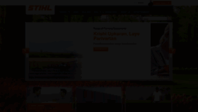 What Stihl.in website looked like in 2021 (3 years ago)