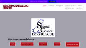 What Secondchancedogrescueofiowa.com website looked like in 2021 (3 years ago)
