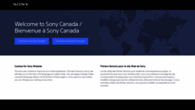 What Sony.ca website looked like in 2021 (3 years ago)