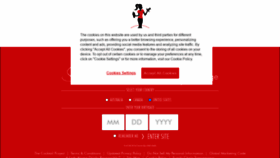 What Skinnygirlcocktails.com website looked like in 2021 (3 years ago)
