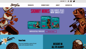 What Skinnycow.com website looked like in 2021 (3 years ago)