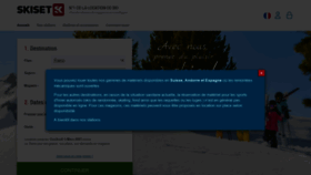 What Skiset.com website looked like in 2021 (4 years ago)