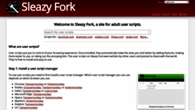 What Sleazyfork.org website looked like in 2021 (4 years ago)