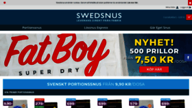 What Swedsnus.nu website looked like in 2021 (3 years ago)