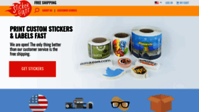 What Stickergiant.com website looked like in 2021 (3 years ago)
