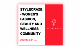 What Stylecraze.com website looked like in 2021 (3 years ago)