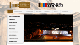 What Secretariasenado.gov.co website looked like in 2021 (4 years ago)