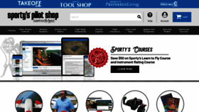 What Sportys.com website looked like in 2021 (3 years ago)