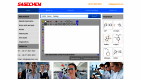 What Sagechem.com website looked like in 2021 (3 years ago)