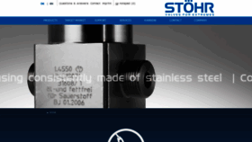 What Stoehr-valves.de website looked like in 2021 (3 years ago)