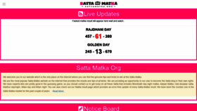 What Satta-matka.mobi website looked like in 2021 (3 years ago)