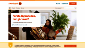 What Swedbank.se website looked like in 2021 (3 years ago)