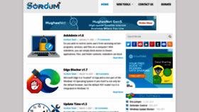 What Sordum.org website looked like in 2021 (3 years ago)