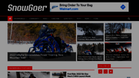 What Snowgoer.com website looked like in 2021 (3 years ago)