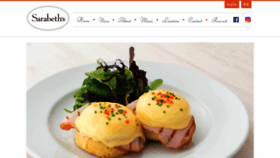 What Sarabethsrestaurants.jp website looked like in 2021 (3 years ago)