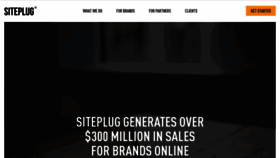 What Siteplug.com website looked like in 2021 (3 years ago)