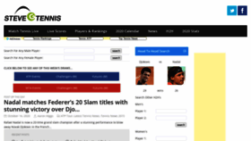 What Stevegtennis.com website looked like in 2021 (3 years ago)