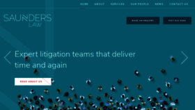 What Saunders.co.uk website looked like in 2021 (3 years ago)