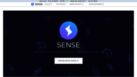 What Sensetoken.com website looked like in 2021 (3 years ago)
