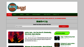 What Songbaze.com.ng website looked like in 2021 (3 years ago)