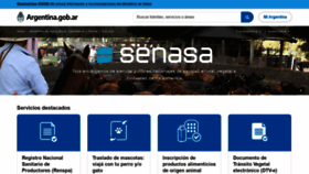 What Senasa.gov.ar website looked like in 2021 (4 years ago)