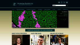 What Stowers.org website looked like in 2021 (4 years ago)