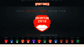 What Sportsdeck.com website looked like in 2021 (3 years ago)