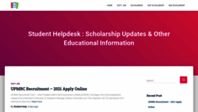 What Scholarshiphelp.in website looked like in 2021 (3 years ago)