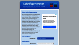 What Schriftgenerator.net website looked like in 2021 (3 years ago)