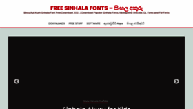 What Sinhlafonts.com website looked like in 2021 (3 years ago)