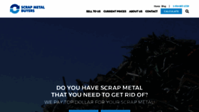 What Scrapmetalbuyers.com website looked like in 2021 (3 years ago)