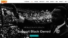 What Supportblackowned.com website looked like in 2021 (3 years ago)